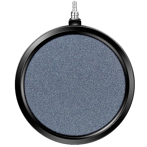 VIVOSUN Air Stones Disc 5 x 5 Inch with Shell for Aquarium, Fish Tank and Hydroponics Air Pump - size: 5 inch