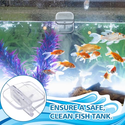 12 Pcs Aquarium Lid Clips Rimless Fish Tank Top Cover Rim Lid Support Holder Clip Clear PC Aquarium Hoods Clamps for 1/8" to 3/16" Glass