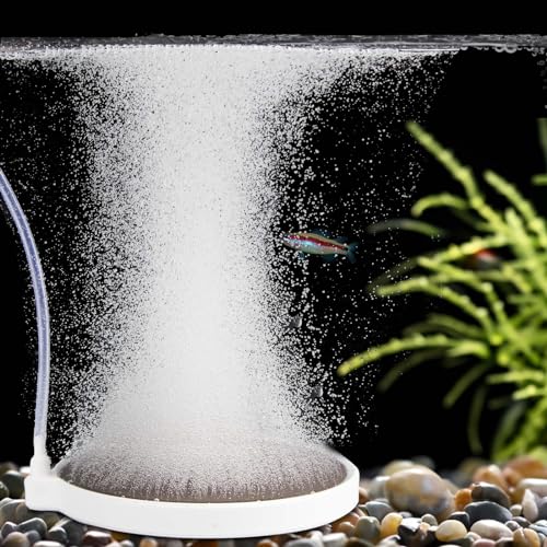 Air Stone for Fish Tank, 6 Inch Silent Bubble Stone Super-High Dissolved Oxygen Diffuser for 100-150 Gal Aquarium Fish Tank and Hydroponic - size: 6 Inch, for 100-150 Gal