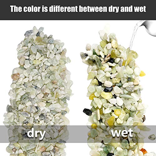 5LB Succulent and Cactus Bonsai DIY Rocks, Jade Bean Pebbles, Natural Decorative Polished Stones Vase Fillers Gravel for Plants，Terrarium , Fairy Gardening, Indoor Outdoor Decor Ornamental Stones. - size: 5 LB