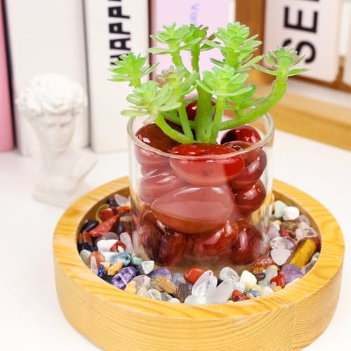 DUQGUHO Red Carnelian Crystals Healing Crystal Stones Set Natural Crystals Bulk Irregular Stones 0.45 lbs - color: Red Carnelian