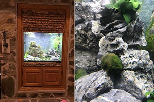 Voulosimi 44 lb Seiryu Rock Stone for Aquariums, Landscaping Model,Tank Decoration - color: 44 LB, size: Seiryu Stone