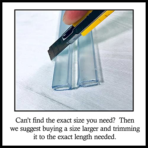 Clear PVC Hinge Piano Style for 3/16" (4.5mm) Material, 36 inch No Screw or Glue Plastic Aquarium Lid Hinges for Plexiglass Panels, Golf Cart Windshield Hinge, Acrylic Panels, Glass Hinges - 3 Pack - size: 36 Inch