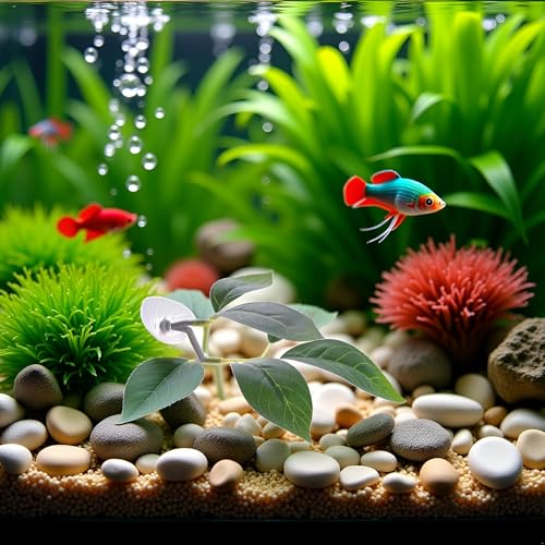JJLFresheners Betta Fish Leaf Pad,Plastic Plant Betta Hammock Leaf Bed,Simulating The Natural Habitat for Betta Spawning Grounds,Suction Cup Betta Breeding Resting Bed Aquarium Décor Plastic Plants