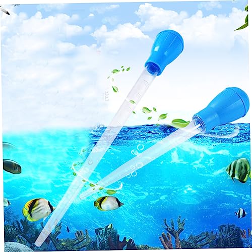 GANAZONO 2pcs Fish Tank Cleaner Water Changer Pipet Manual Aquarium Cleaning Tools Droppers Stackable Fish Tank Aquarium Tank Kit Fish Dropper Blue - size: 43.00X4.50X4.50CM