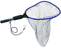 Ego S1 Slider Fishing Net, Ultimate Fishermen’s Tool Fixed Handle, Replaceable Head, Salt & Freshwater, 17x19 Inch Hoop - color: Blue/Black, size: Rubber Coated Nylon Mesh