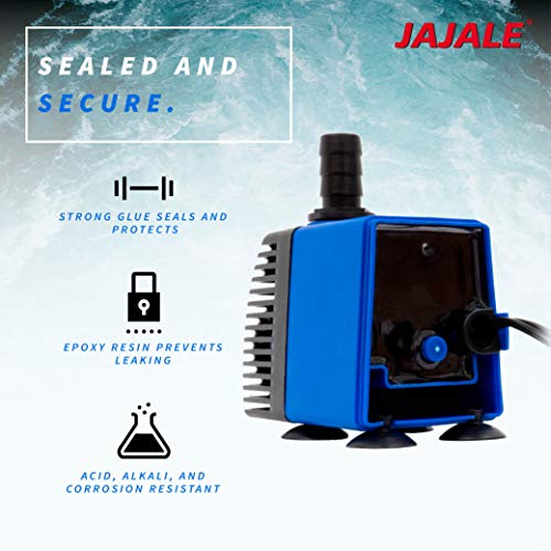 528 GPH Submersible Water Pump - Adjustable Quite Aquariums, Fountains, Hydroponics, and Pond Pump, 8.2ft Lift, 45W - 2 Pack - color: Blue; 2 Pack, size: 528 GPH
