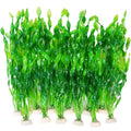 Ameliade 12 PCS Aquarium Artificial Seaweed Decorations 12 Inch Tall Plastic Plants Decor Large Fish Tank Accessories