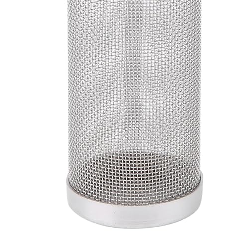 Yosoo Health Gear Shrimp Filter Guard, 2 Piece Stainless Steel Aquarium Mesh Filter, Intake Strainer Filter, Fish Tank Filter Inlet Inflow Basket, Protecting Fish from Inhalation(Large 16mm)
