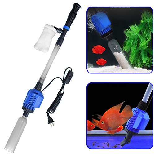 Auto Electric Aquarium Gravel Cleaner, 3 in 1 Automatic Sludge Extractor for Fish Plant Tanks