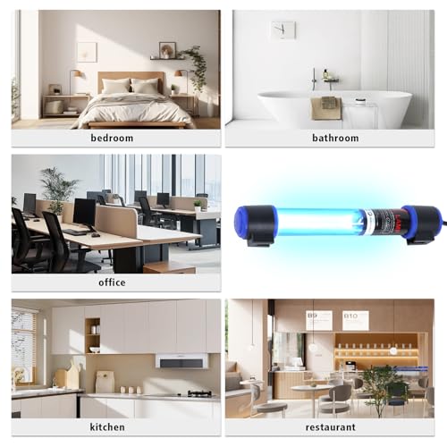 11W UVC Aquarium Light for Fish Tank and Pond – Quartz Tube Waterproof UV Lamp, Water Clarifier for Clearer Water - color: Switch, size: Switch 11w