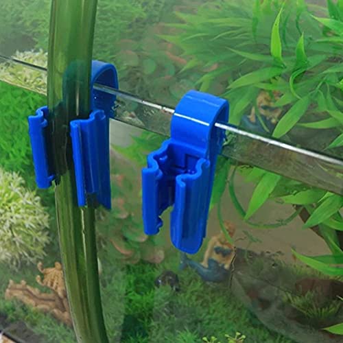 Pipe Clip Aquarium Hose Holder Aquarium Holder Aquarium Fixed Hose Fixed Adjustable Aquarium Reusable Plastic Bucket Multifunctional Aquarium 2 Pieces Set