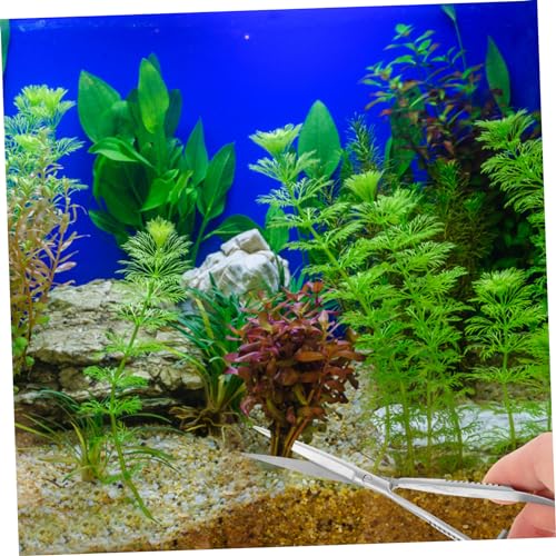 MERRYHAPY Stainless Steel Aquarium Scissors Portable Spring Scissor for Plant Maintenance Ideal for Aquascaping