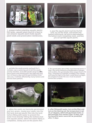 2 Pack Live Aquarium Plants S.e.e.ds - Dwarf Leaf and Long Hair Combo for Aquarium Fish Tank (0.35oz Each)