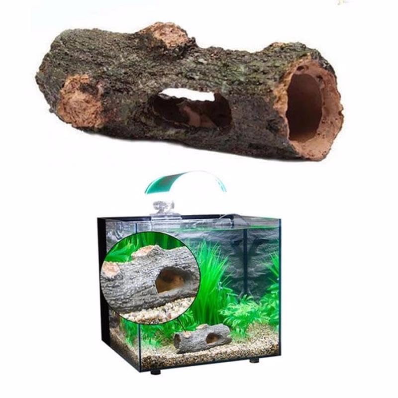 Aquarium Ornament Hollow Hole Log Tree Tunnel Cave Fish Tank Decoration Big Size