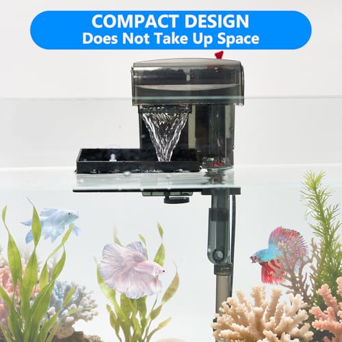 Aquarium Filter Baffle with Suction Cup, ABS Fish Tank Filter Flow Controller, Square Slow Flow Fish Tank Accessory for Betta Fish Shrimp Tanks - size: Black 5.5×3 Inch