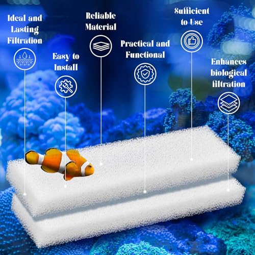 Frienda Replacement Foam Filter Pad Inserts Block Filter Media Compatible with 404/405/406/407 Aquarium(20 Pcs)