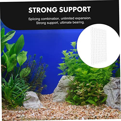 Mikikit 2pcs Tank Divider Plate for Enhanced Water Permeability Smooth and for Aquarium Gravel Filtration and Fish Breeding - color: White