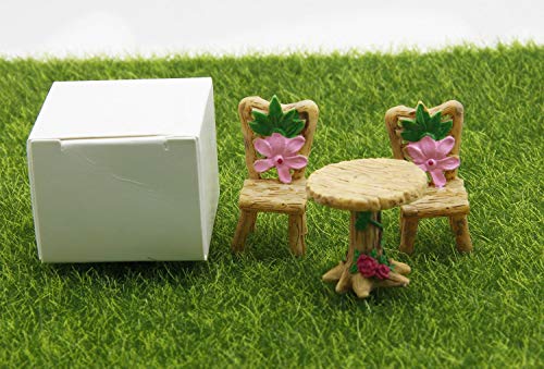 Miniature Fairy Garden Decoration Accessories Garden Sculptures Statues,Yard Decor for Outside Gnomes Outdoor Decor for Patio - size: Table & Chair