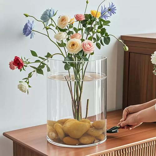 YISZM Rocks for Plant 2lbs, Yellow River Rocks 1-2 Inch Natural Pebbles for Indoor Plants, High Polished Decorative Stones Vase Filler Fish Tank Aquariums Landscaping Garden - color: Yellow, size: 2 Pounds