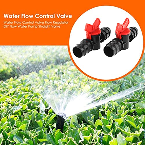 DGZZI Barbed Ball Valve 4PCS 1-Inch ID in-Line Ball Valves Shut-Off Switch Hose Barb Connectors for Drip Irrigation and Aquariums