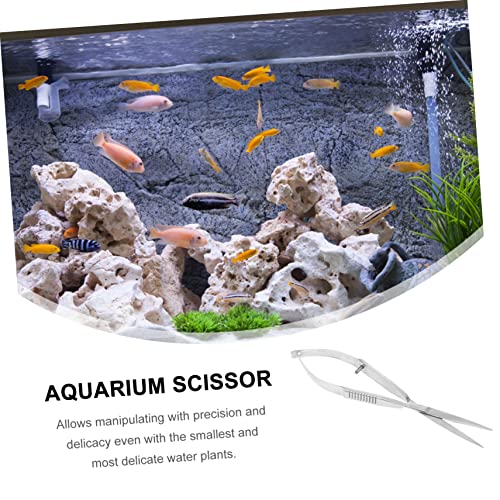 Stainless Steel Aquarium Scissor Plant Scissors for Floating Plants Easy Cleaning Tool for Fish Tanks
