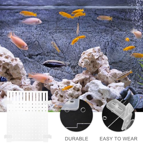 Aquarium Fish Tank Divider 11.81X9.84 Inch Clear Acrylic Isolation Board Transparent Tank Separator for 10-20 Gallon Aquariums Breeding and Separation