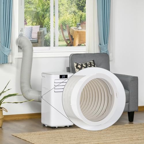 Portable AC Exhaust Hose Coupler 5.9 inch Air Conditioner Unit Vent Tube Connector Portable Air Conditioning Interface Adapter Accessories Parts (AA06) - style: AA06
