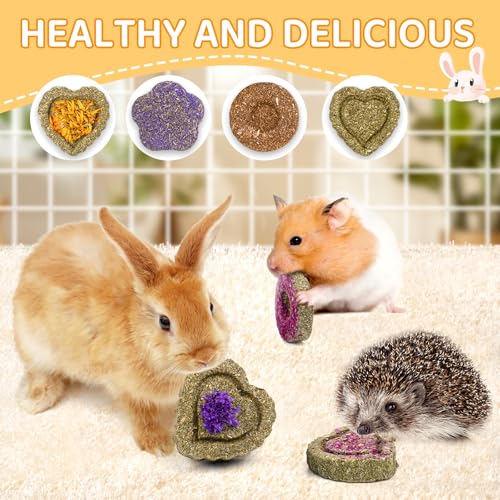VESPRO 30PCS Guinea Pig Hay Food Natural Rabbit Chew Toys for Teeth，Hamster Toys, Bunny Chew Toys Timothy Hay Treats for Rabbits Chinchillas Rats, Small Animals Teeth Grinding - size: 1 Count (Pack of 30)