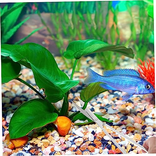 LIOOBO 1 Set Multi Function Aquarium Tools Long Aquarium Scissors Scraper Tweezers for Precision Plant Care for Fish Tank Cleaning and Aquascaping