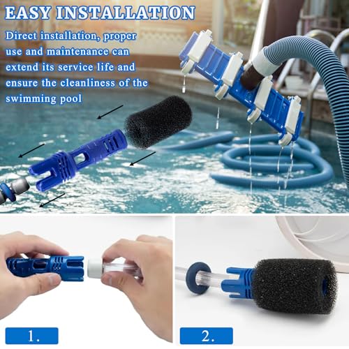 Pool Cleaner Sweep Hose Tail Scrubber and Prefilter Sponge Kit Fit for Polaris 3900 Sport 380 360 280 180 Pool Cleaners Filter Replacement Part Efficient Scrubbing 15 PCS