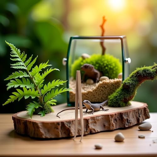 2Pcs Wood Color Angled Reptile Feeding Tongs Tweezers 28cm Bamboo Eco-Friendly Feeding Tool，Reptiles and Amphibians，Reptile Terrariums