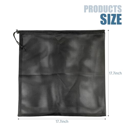 1 Pcs Pump Barrier Bag, 17.7" x 17.7" Pond Pump Filter Bag Black Nylon Mesh Bagfor Pond Filter - style: 1Pcs-17.7" x 17.7"