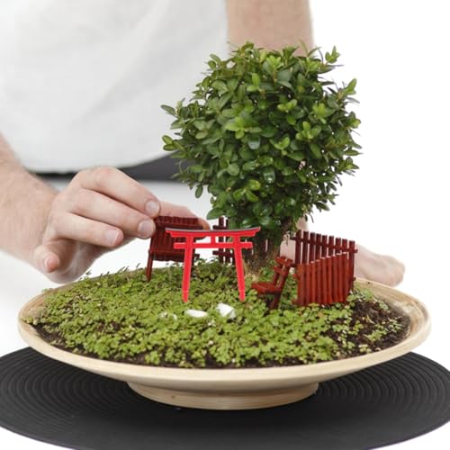 PRETYZOOM 4pcs Japanese Torii Gate Miniature Decoration Mini Red Shinto Temple Torii Garden Gate Ornament for Fairy Zen Garden Fish Tank Landscape Accessories