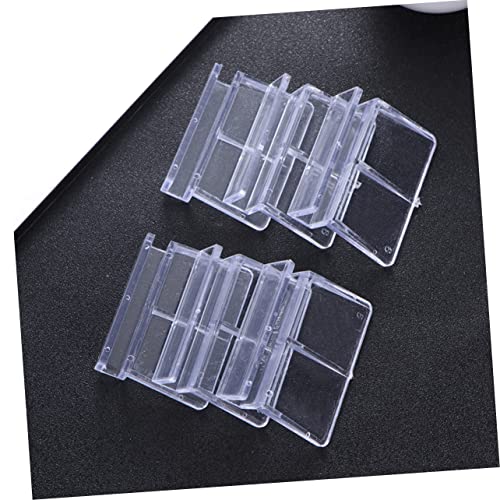 Fish Tank Cover Frame Support 10pcs 6mm Acrylic Brackets Sturdy Safe for 5-6mm Glass Tanks