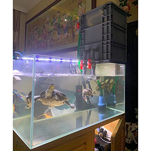 Premium 3-Tier External Water Filter Kit for Ponds & Fish Tanks - Easy Assembly, No Pump or Filter Media Required - Efficient Lar Filter System for Clean Water - size: 60x40x68cm