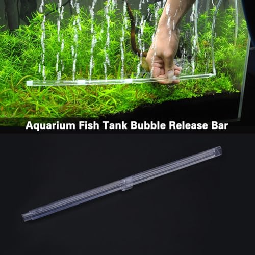 6 Pcs 4.13 Inch Aquarium Air Stone Bubble Bar Transparent Plastic Diffuser with Suction Cups for Fish Tank Oxygenation