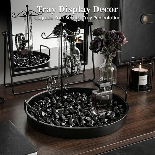 DomeStar 150PCS Fake Ice, Black Decorations Vase Fillers, Black Plastic Gems Aquarium Tank Rock Party Table Scatter Decorations - color: Black