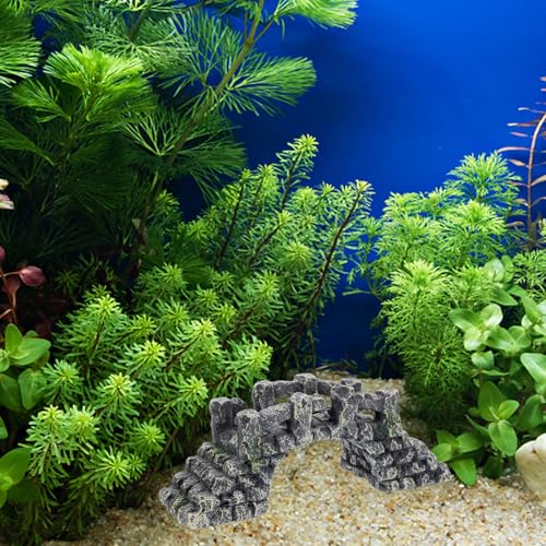 Aquarium Decorative Bridge Mini Resin Bridge Model for Fish Tank Landscaping Micro Garden Accessory for Aquarium Décor