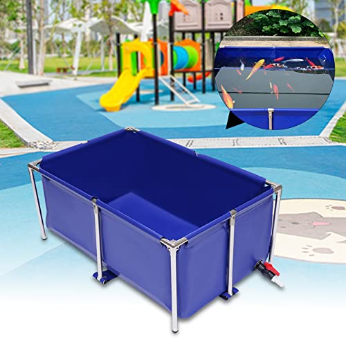 127 Gallon KOI Aquarium Tank Above Ground Fish Pond, Foldable Pool Canvas Fish Pond Reservoir, Portable Koi Breeding Pond Water Storage Tank