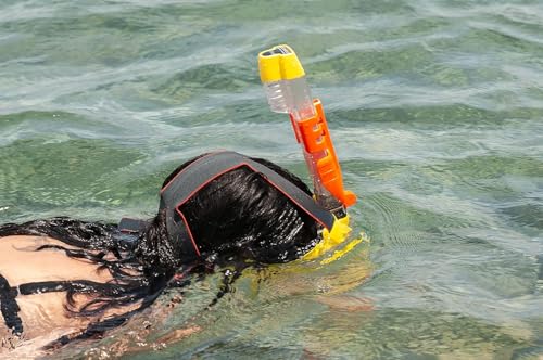 OCEAN REEF - Aria QR + Quick Release Snorkeling Mask - Full Face Snorkeling Mask - 180 Degree Underwater Vision - 8 Colours and 4 Sizes - color: Yellow, size: Large / Extra Large