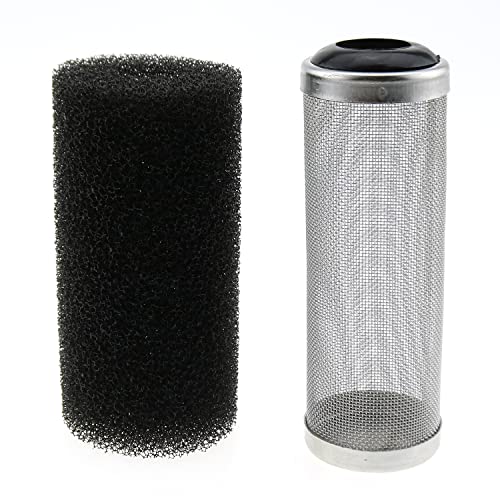 Stainless Steel Aquarium Filter Guard 16mm Pre-Filter Sponge Aquarium Filter Protector Cover Kit for Fish Tank Inlet Pond