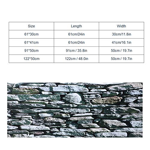 Aquarium Background Sticker, Fish Tank Decorative PVC Poster, Non - Landscape Walling Decal with Adhesive Backing for Freshwater Saltwater Tanks (91 * 50cm) - size: 91*50cm
