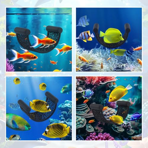 PUXING Bettas Fish Hammock Aquarium Floating Bettas Fish Skins with 3pcs Bett-a Fis-h Leaf Pad Floating Bett-a Hide & Shrimp Cave Hiding Feeding(Color:Blackwhite) - color: BlackWhite