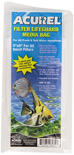 Acurel Filter Drawstring Lifeguard Media Bag, 3-Inch by 8-Inch - size: 3-Inch by 8-Inch