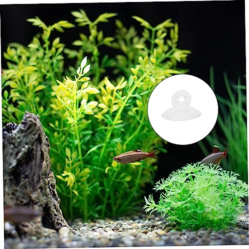 Ipetboom 75pcs Aquarium Cup Clips for Airline Tubing Holder Hose Clamp for Fish Tank Easy Installation Clean for Aquariums and Supplies - color: Transparentx3pcs, size: 3X3X2CMx3pcs