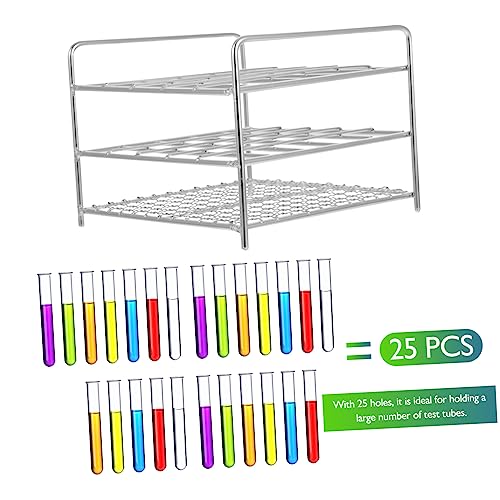 1Pc Test Tube Rack Laboratory Tube Holder with and Easy to Store and Clean for Scientific