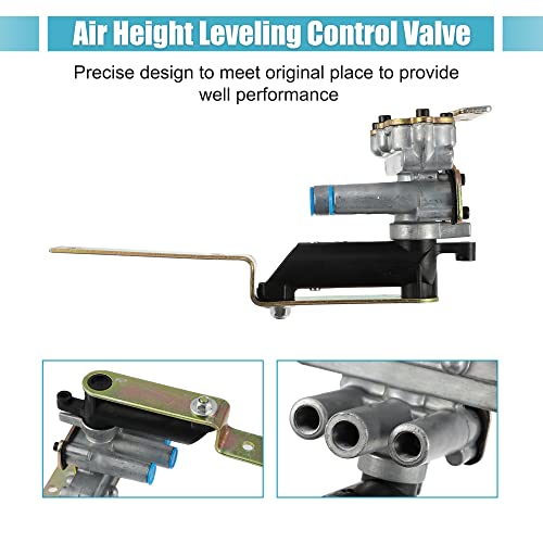X AUTOHAUX 1 Set Air Height Leveling Control Valve 90054007 for Chevrolet for Kenworth for Volvo Trucks Tractor Trailer RVs Bus Height Control Air Suspension Valve 1/8" Port