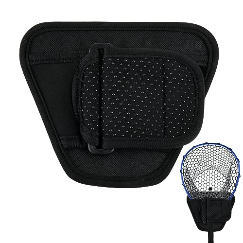 Cosmos Fishing Net Holster - Adjustable Belt-Mounted Fish Landing Net Holder for Fishing Gear & Racket, Hands Free Waist Holder for Dip Netting Accessory