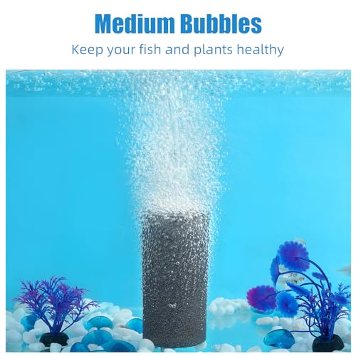 AQUANEAT Aquarium 4"x2" Cylinder Air Stone Fish Tank Aerator Diffuser Hydroponics (4 pcs) - size: 4 inch 4pcs